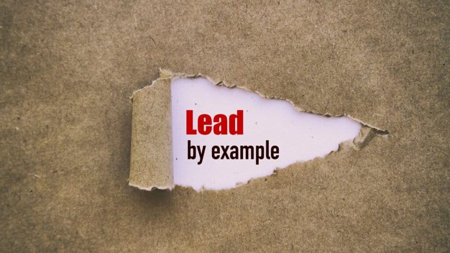 leads by example